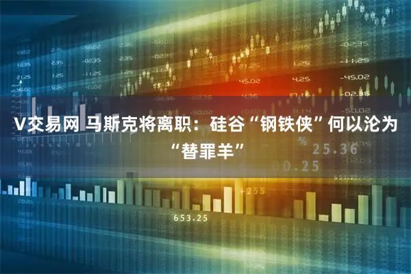 V交易网 马斯克将离职：硅谷“钢铁侠”何以沦为“替罪羊”